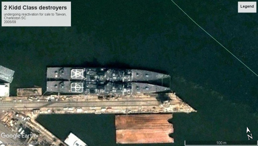 Kidd Class DDs Charleston SC 2005