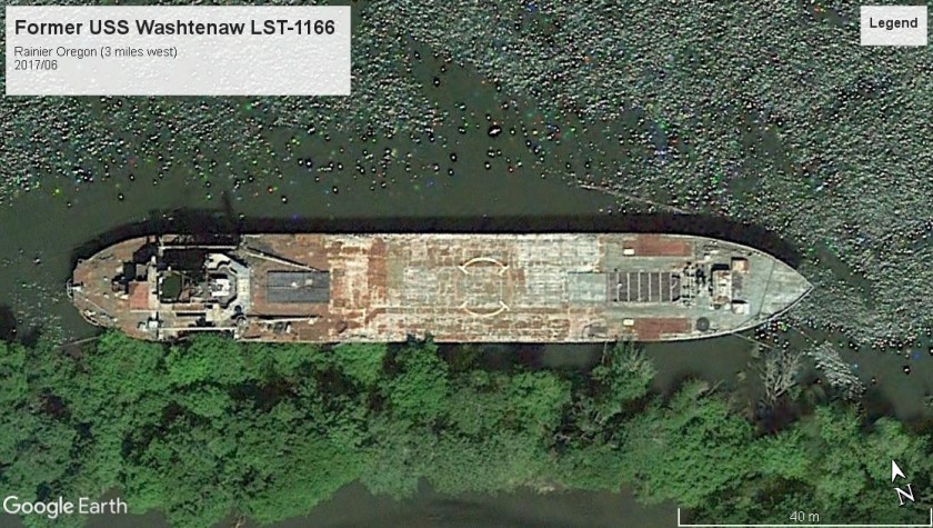 USS Washtenaw LST-1166 Rainier OR 2017