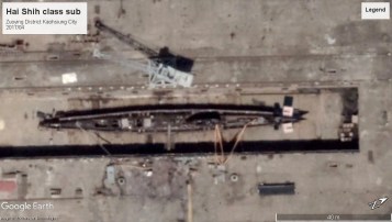 Hai Shih class SSN Zuoying drydock 2017
