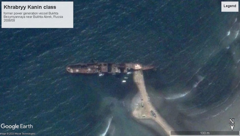 Khrabryy wreck Kanin class DD Bukhta Bezymyannaya