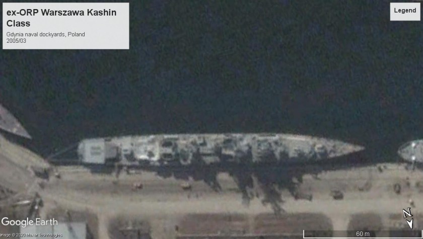 ORP Warszawa Kashin class Gdynia poland 2005