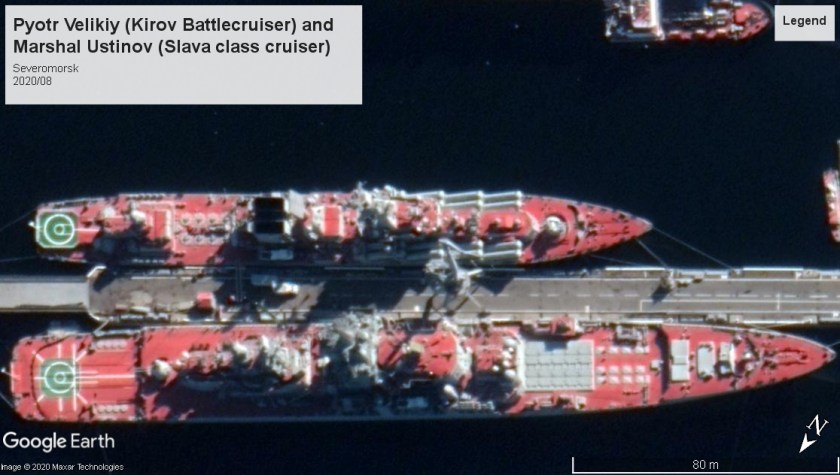 Pyotr Velikiy and Marshal Ustinov Severomorsk 2020