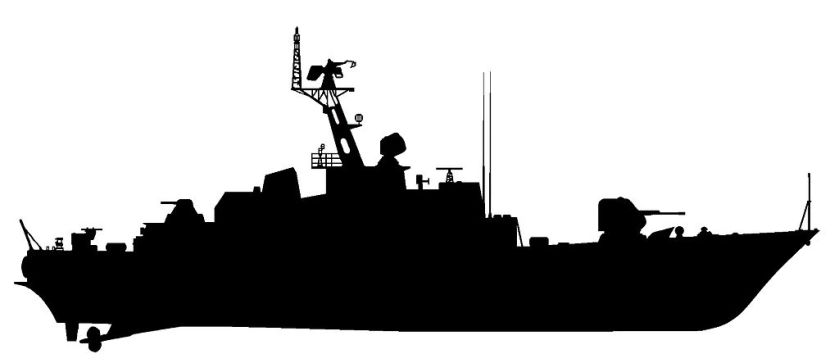 Tarantul class lines ORP Okręty-projektu-1241-sylwetka