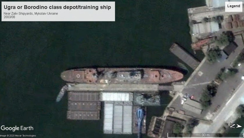 Ugra or Borodino class depot Mykolaiv Ukraine 2003