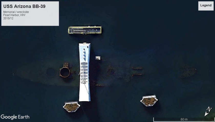 USS Arizona wreckmemorial BB-39 Pearl Harbor 2015