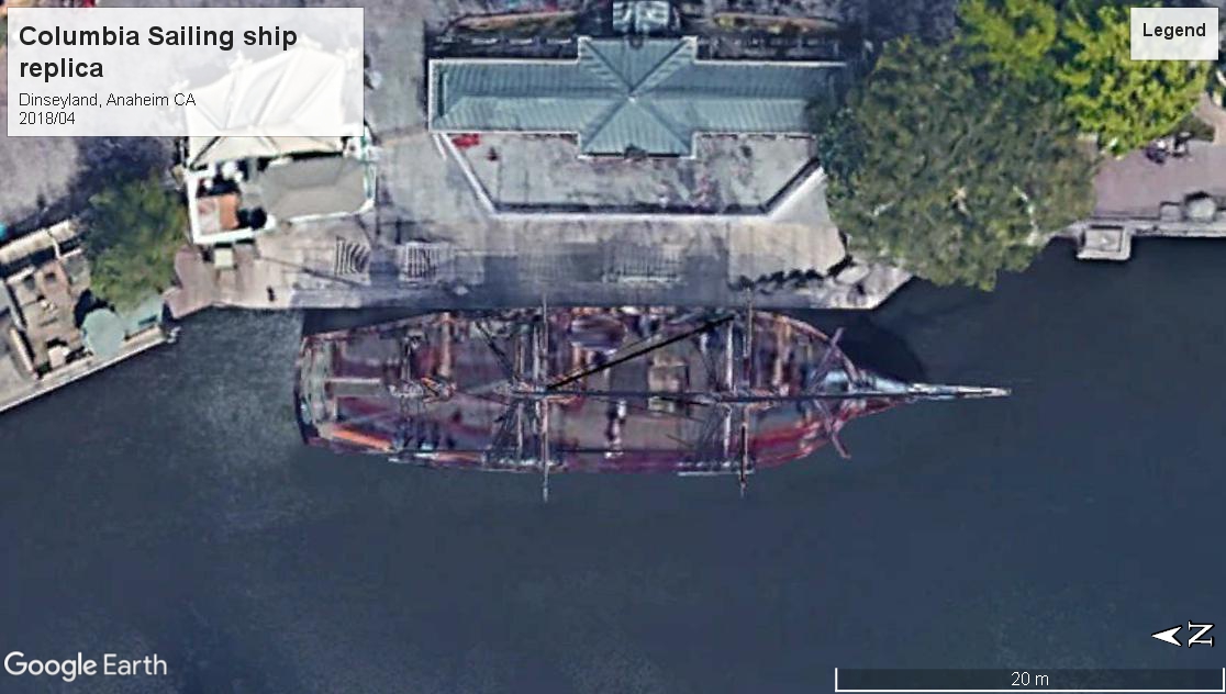 Columbia sailing ship disneyland Anaheim CA 2018
