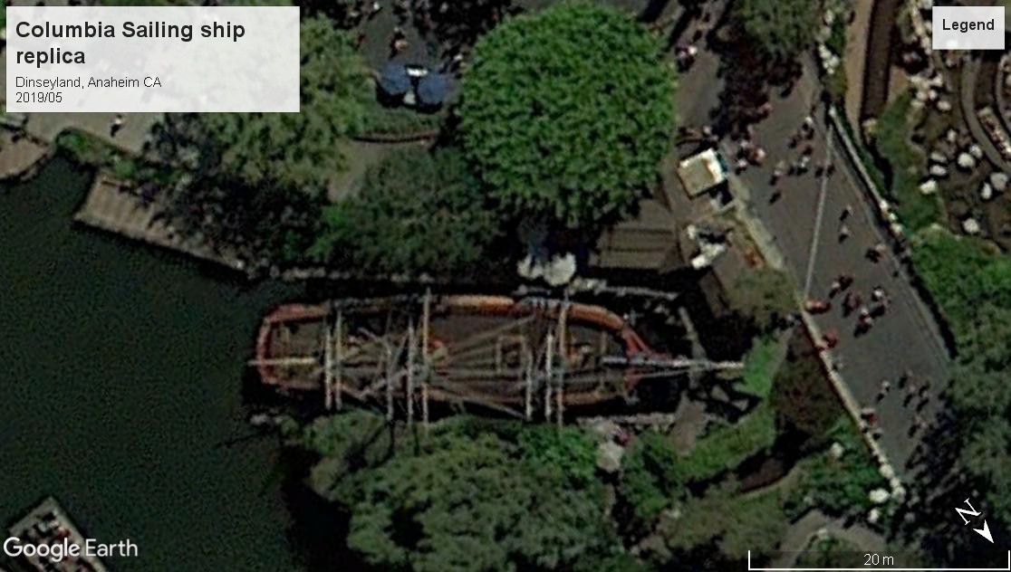 Columbia sailing ship disneyland Anaheim CA 2019