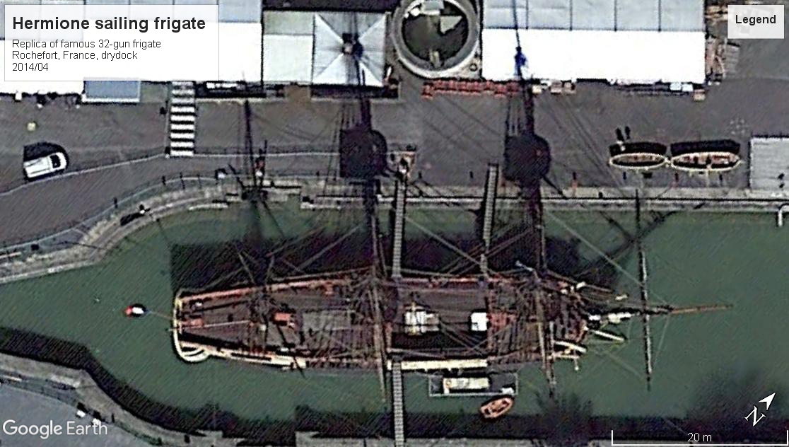 Hermione replica frigate Rochefort 2014