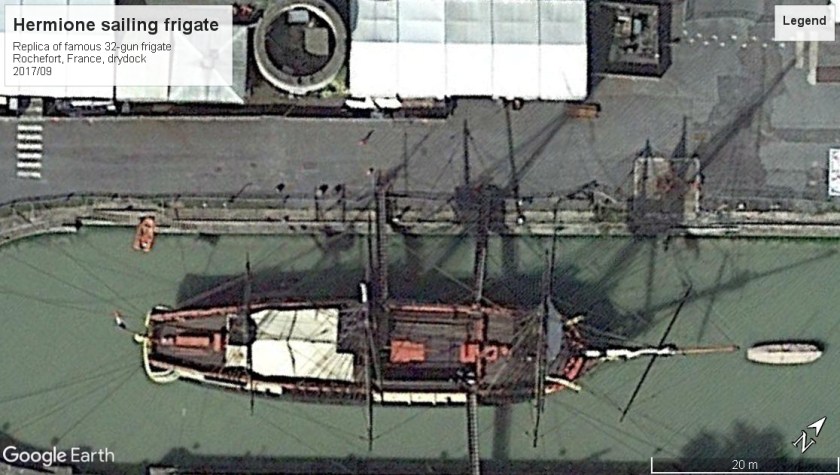 Hermione replica frigate Rochefort 2017