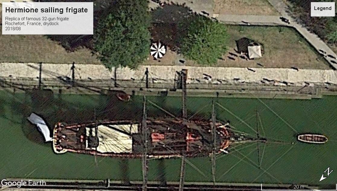 Hermione replica frigate Rochefort 2018