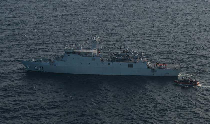 U.S. Navy and Coast Guard sail with Malaysian Navy during MTA Malaysia 2019