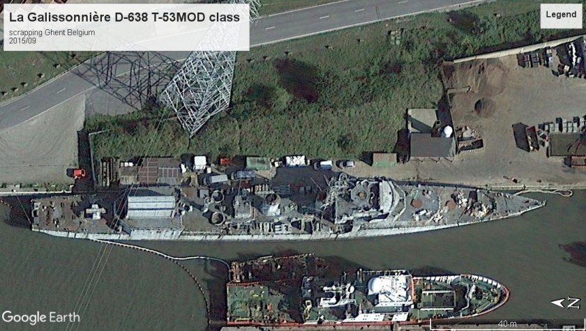 La Galissonnière D-638 scrapping Ghent Belgium 2012