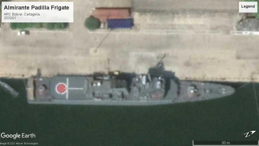 Almirante Padilla frigate Cartagena 2020