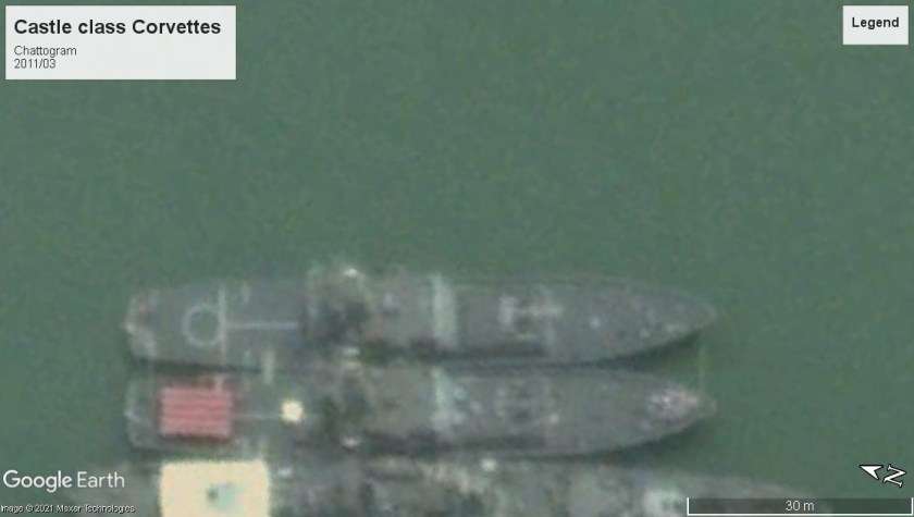 Castle class corvettes Chattogram 2011