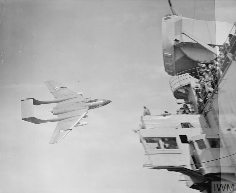 HMS Hermes Sea Vixen trial 1961 IWM