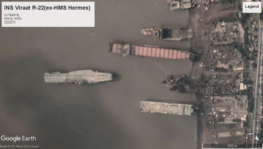 INS Viraat scrapping Alang 2020