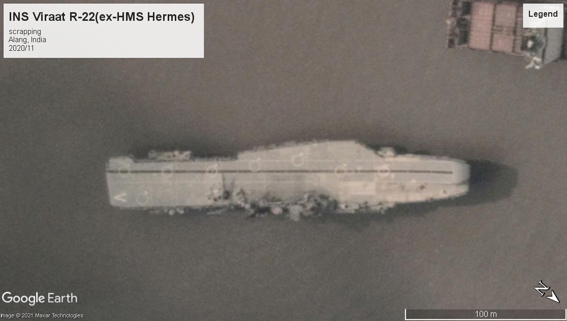 INS Viraat scrapping Alang2 2020