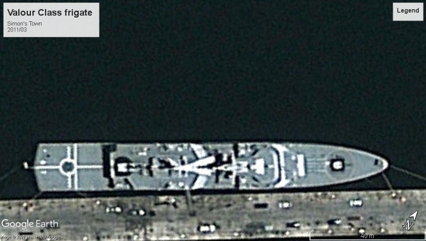 Valour class FF in drydock Simon's Town 2011