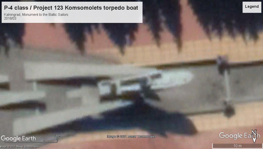 P-4 class Project 123 torpedo boat memorial Kalningrad 2018