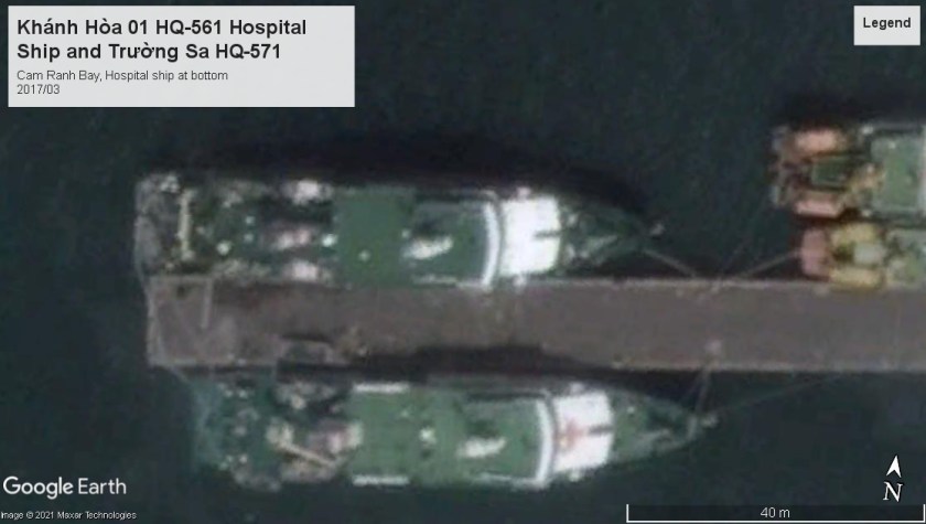 PAVN Hospital and logistics ships 2017 Cam Ranh Bay