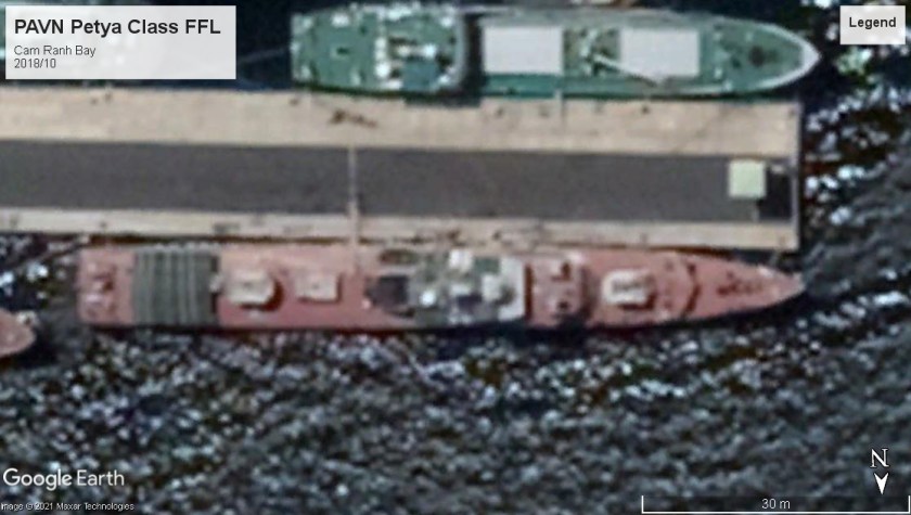 PAVN Petya class FFL Cam Ranh Bay 2018