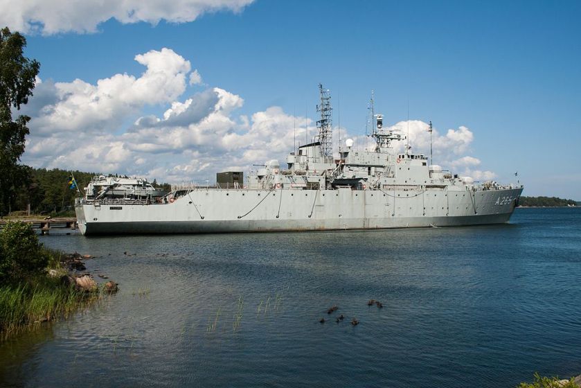 Vysborg Ship_at_Berga_navy_base,_Sweden-2