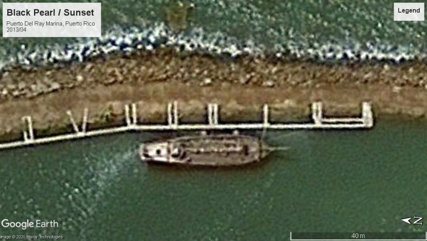 Black Pearl - Sunset pirate ship Puerto Rico 2013