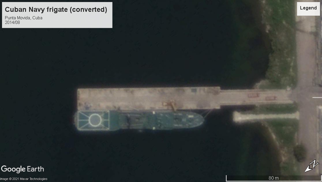Cuban Navy frigate Punta Movida 2014