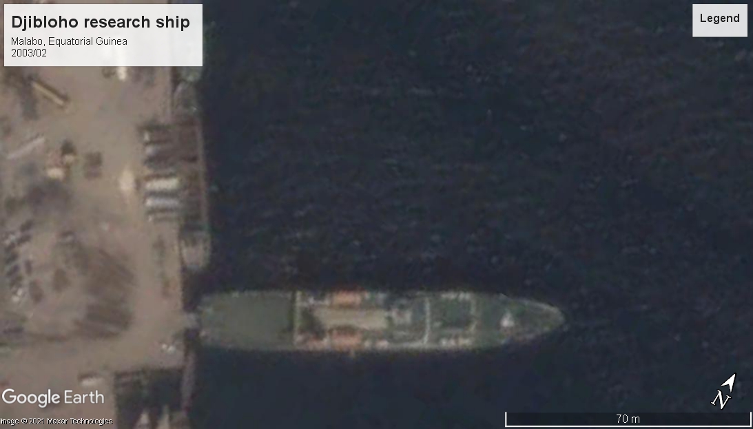 DJIBLOHO research ship Equatorial Guinea 2003