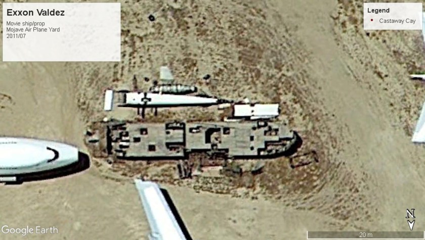 Exxon Valdez movie prop Mojave plane yard 2011