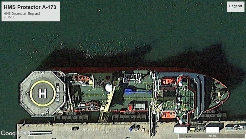 HMS Protector Devonport 2015
