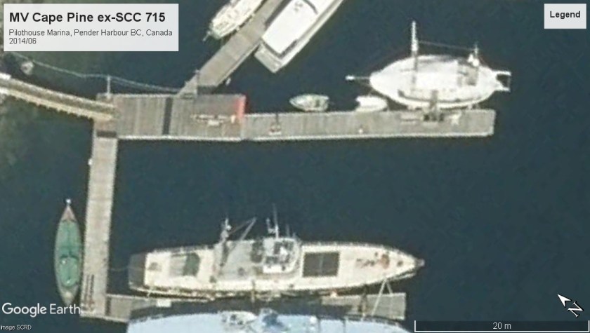 MV Cape Pine Pender Harbour 2014
