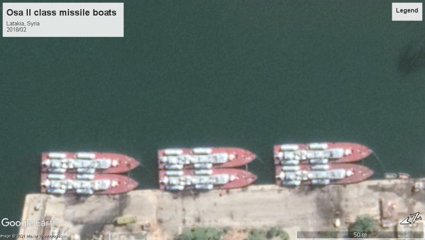 Osa II class missile boats Latakia Syria 2018