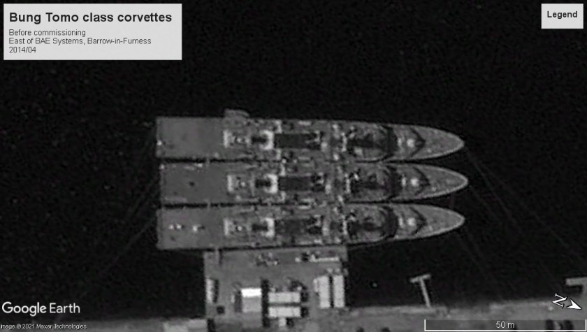 Bung tomo corvettes Barrow-in-Furness UK 2014