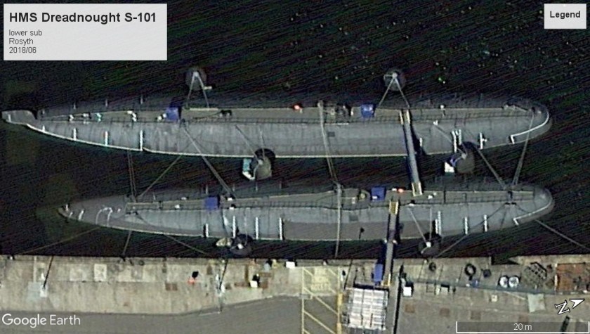 HMS Dreadnought S-101 Rosyth laid up 2018