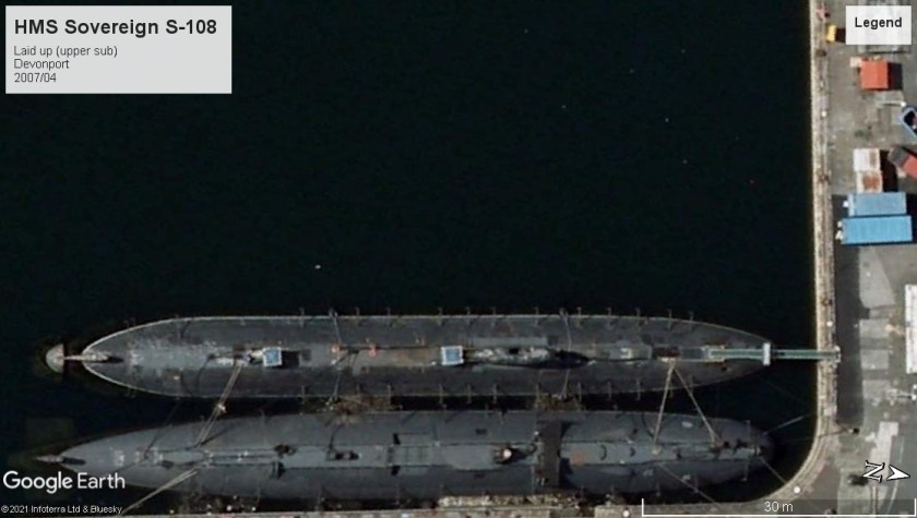 HMS Sovereign S-108 Devonport 2007