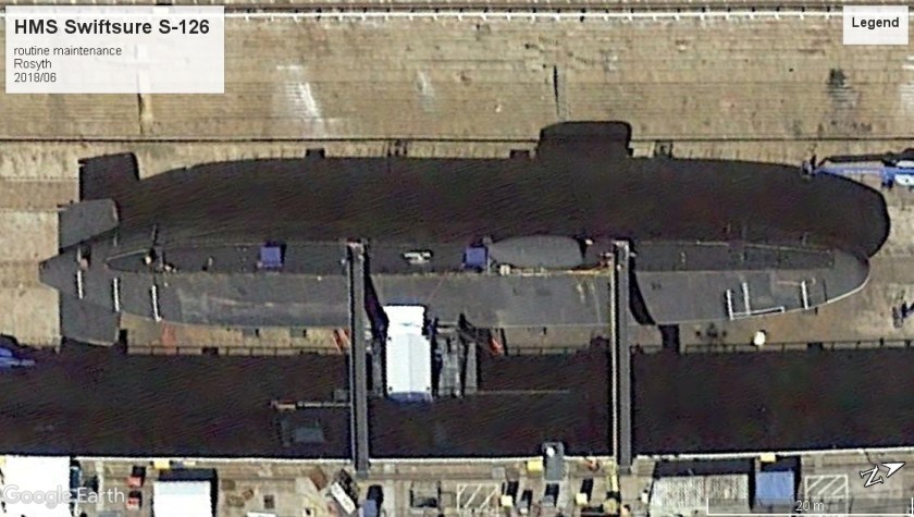 HMS Swiftsure S-146 Rosyth laid up 2018