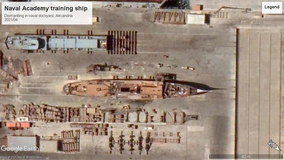 Naval academy training ship scrap Alexandria 2021-2