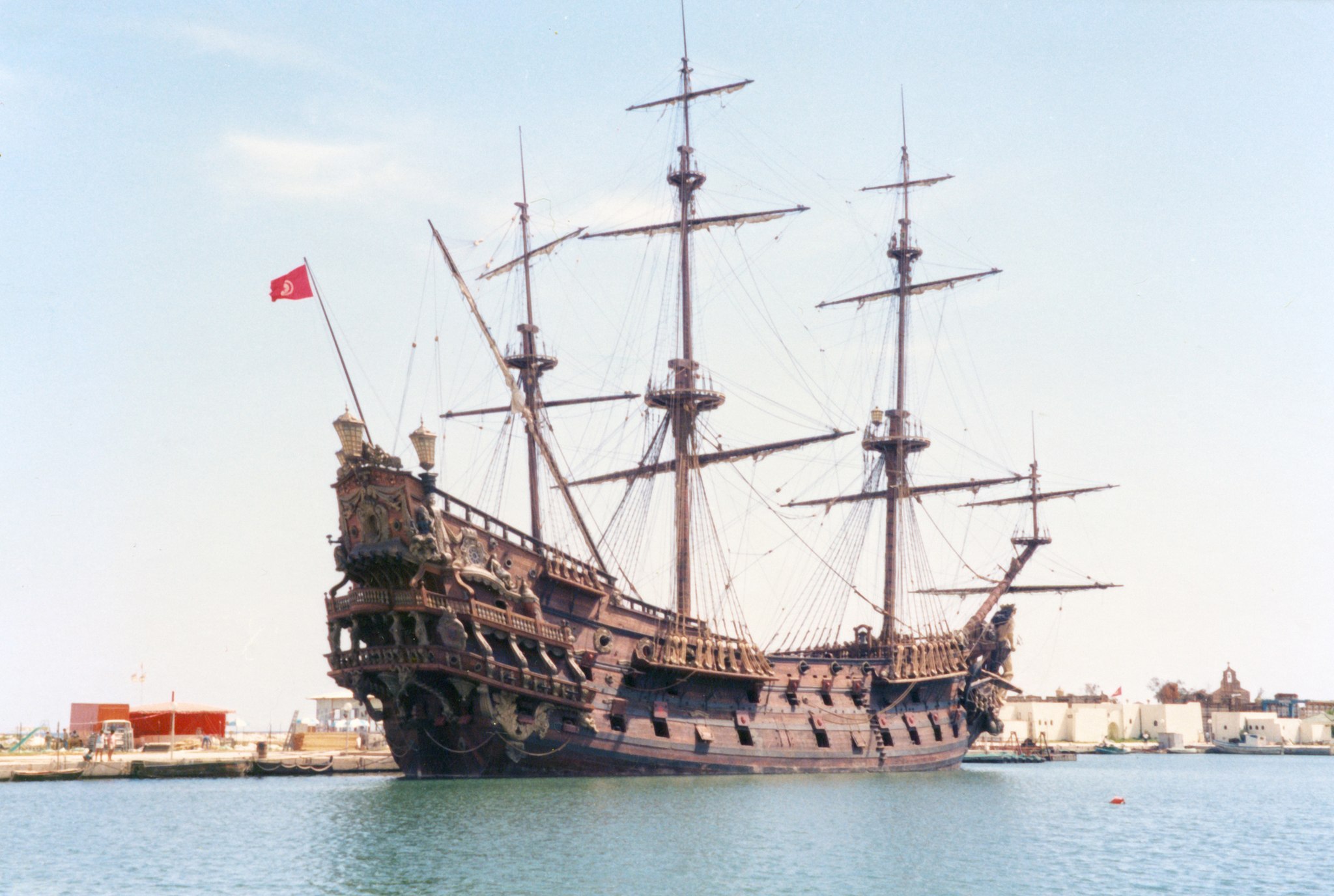 Neptune_galleon,_Port_El_Kantaoui,_Tunisia_(1985-September)