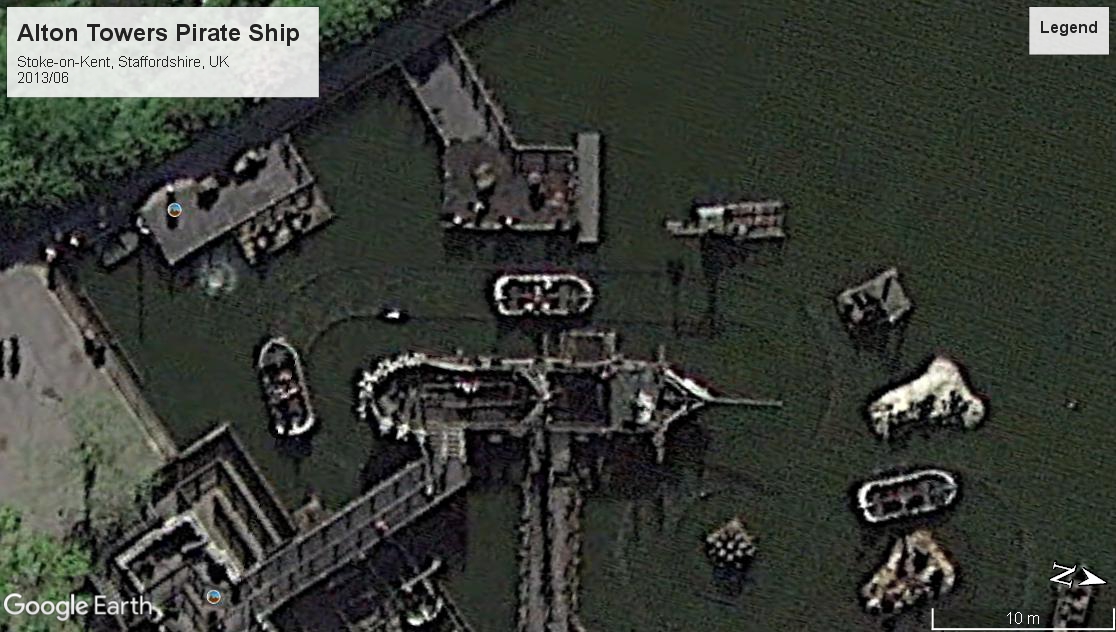 Alton Towers pirate ship staffordshire 2013