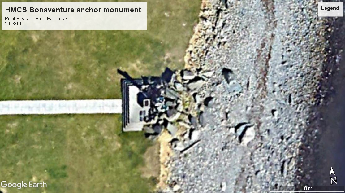 HMCS Bonaventure anchor monument Halifax NS 2016