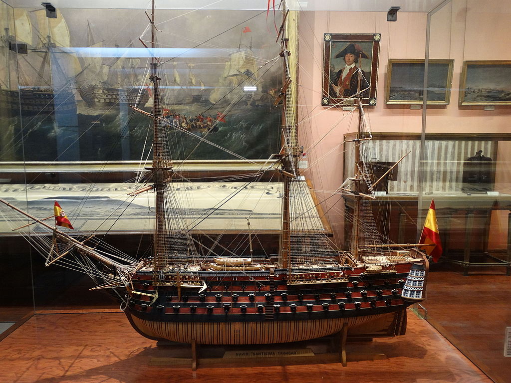Santisima Trinidade model at Museo_Naval_Madrid_Ni