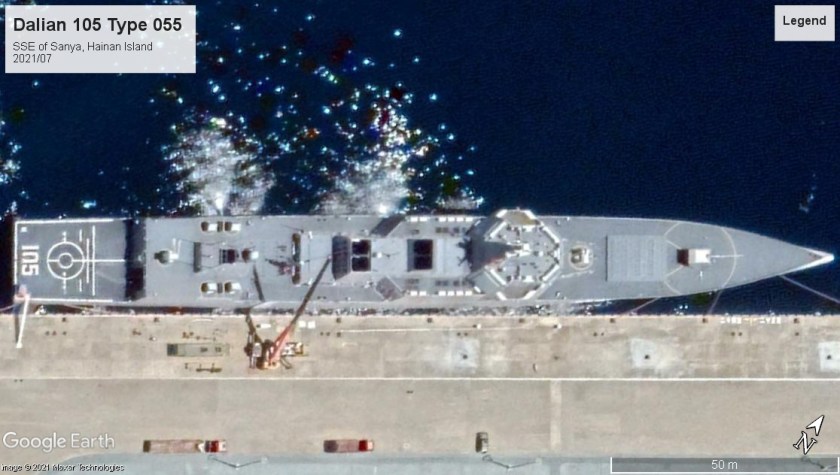 Dalian 105 Type 055 Sanya Hainan island 2021-07