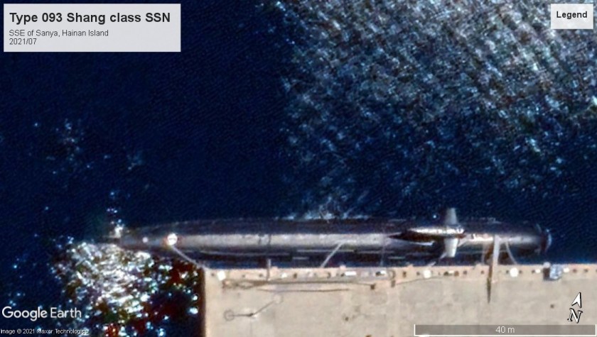 Type 093 SSN Hainan Island 2021-07