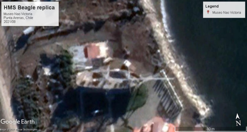 HMS Beagle replica Chile 2021