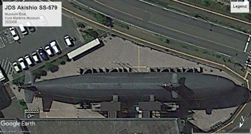 JDS Akishio SS-579 museum boat Kure 2020