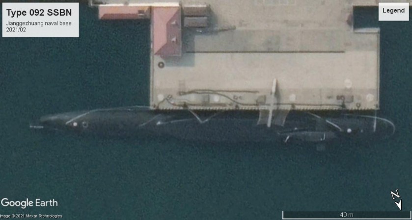 Type 092 SSBN near Qingdao 2021