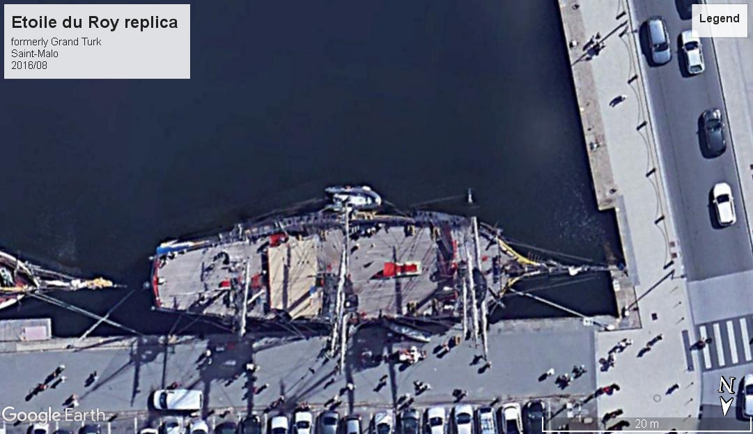 Etoile du Roy - ex-Grand Turk replica St. malo FR 2018