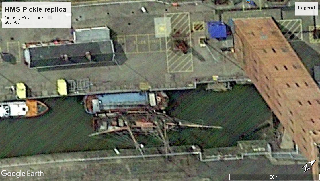 HMS Pickle replica schooner Grimsby 2021