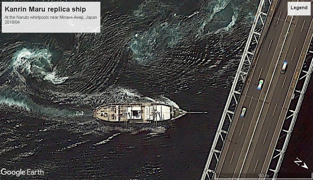 Kanrin Maru replica at Naruto Whirlpools Minawi-Awaji 2018